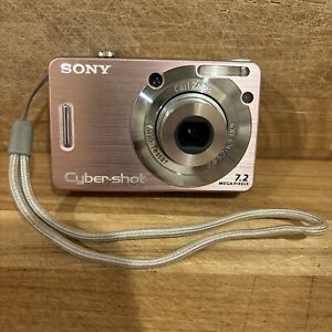 Sony Cyber-Shot Digital Camera Pink With Battery/4gb CardDSC-W55 FOR PARTS; READ