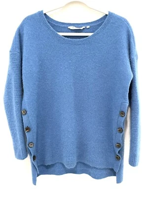 Suéter suave azul cachemir Soft Surroundings para mujer talla grande Foto 1 de 4