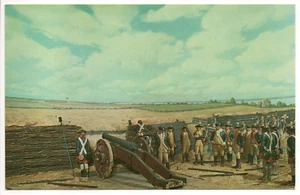 Yorktown VA Washington Fires First Round Revolutionary War History Postcard NP - Picture 1 of 14
