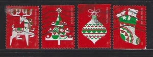 US Sc# 5526-5529 HOLIDAY DELIGHTS SET of 4 USED OFF PAPER SOUND CHRISTMAS - Picture 1 of 1