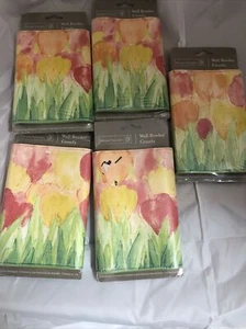 5 rolls TULIPS Home Trends Wallpaper Border NEW & SEALED!! - Picture 1 of 10