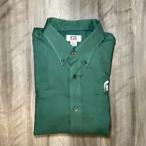Michigan State Spartans Cutter & Buck Long Sleeve Button Down - 2XL - Picture 1 of 6