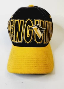 Vtg 90's Pittsburgh Penguins NHL Sports Fitted Starter Hat! Size 1 - Picture 1 of 5