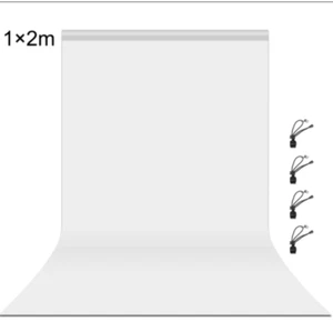 3.3x6.5ft Photography Background Photo Studio Background Cloth Backdrop White - Picture 1 of 7
