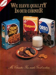 Magazine Print Ad CHRISTIE 1994 Mr. Christie Chips Ahoy! Fudgee-O Oreo Cookies - Picture 1 of 1