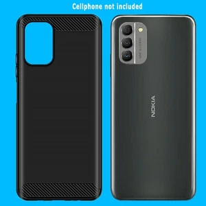 Custodia TPU silicone morbido sottile fibra di carbonio per Nokia G400 5G TA-1448 TA-1476 - Foto 1 di 3