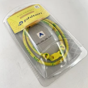 Phiten X30 HAWAII Titanium Necklace 22” (55cm) Pineapple Yellow Cloth Limited. - Picture 1 of 11