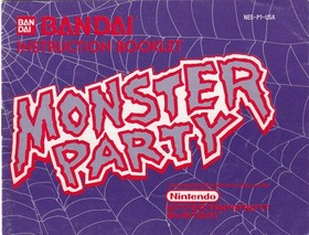 Nintendo NES Instruction Manual Monster Party