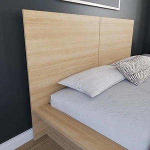 Nexera James Beige Oak Queen Panel Headboard - Picture 1 of 8