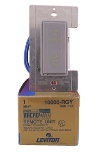 Leviton 10000-RGY Decora Remote Unit 600W 120V Incandescent Control - Picture 1 of 7