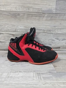 Scarpe da basket Adidas Geofit da uomo taglia 9 nere rosse sneakers alte - Foto 1 di 13