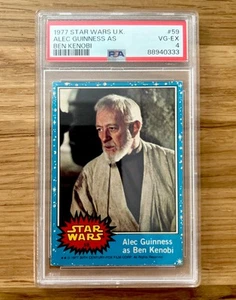 Topps Star Wars UK 1977 #59 PSA4 - ALEC GUINNESS AS Ben Kenobi! Rare Rookie - Picture 1 of 2