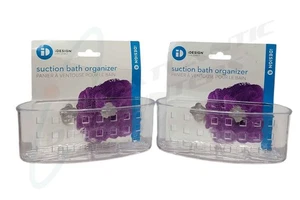 2 Inter iD iDesign Suction Bath Organizer Model RC1830-23607 6-1/2" x 2-1/2" - Picture 1 of 2