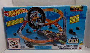 Hot Wheels City Hyper Boost Tire Shop Motorized New - Picture 1 of 14
