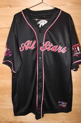 Camiseta de béisbol PNLPA Negra League All Stars negra 4XL bordada Foto 1 de 4
