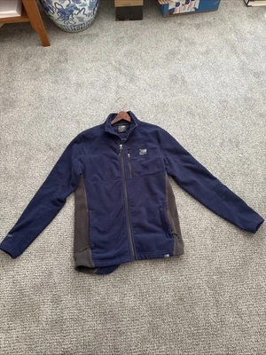 Chaqueta polar azul Karrimor para hombre pequeña, cremallera completa, cuello falso Foto 1 de 4