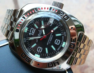Vostok Amphibian Automatic Winding Wrist Watch 710640 - Picture 1 of 13