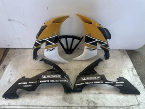 04-06 Yamaha R1 YZFR1 YZF 2006 carenados lado derecho izquierdo conductos de aire amarillo - Imagen 1 de 9