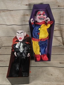 Parts/repair Clown And Dracula Vampire Coffin Riser 2006 PAC Lights Sound Scary - Picture 1 of 5