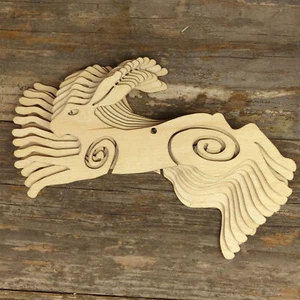 10x Wooden Celtic Hare Running Craft Shape 3mm Ply Wildlife Animals - Picture 1 of 4