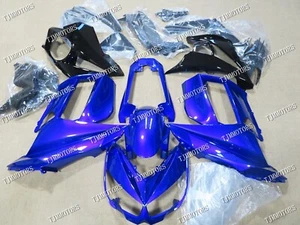For 10-15 Kawasaki Z1000SX Black Blue ABS Injection Mold Bodywork Fairing Kit - Picture 1 of 4