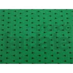 Pannolenci colore verde con alberi Natale - Foglio di cm 30x40 - Spessore 1 mm - Foto 1 di 1