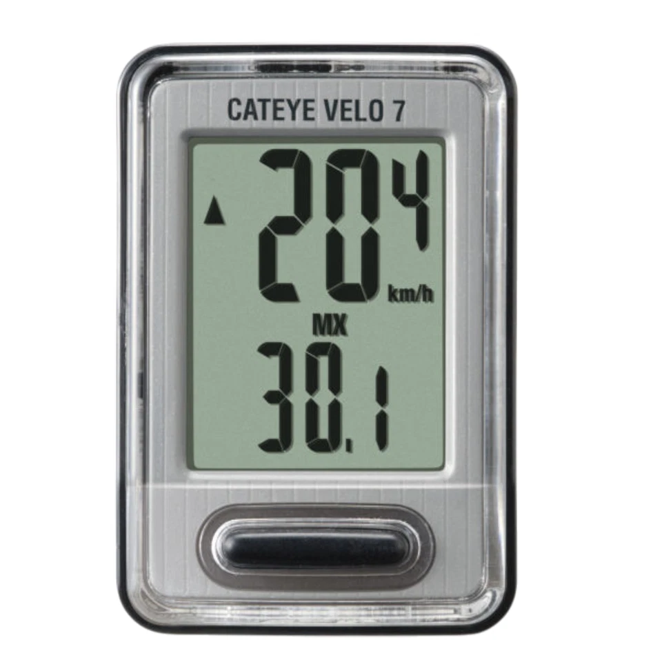 CatEye Velo 7 Ciclocomputer Cablato Distanza - Velocità - Orari - Immagine 1 di 3