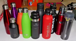 BOTTIGLIA MISTA BORRACCIA ISOLATA DOPPIA PARETE S/S ACCIAIO SOTTOVUOTO THERMOS LARQ - Foto 1 di 12