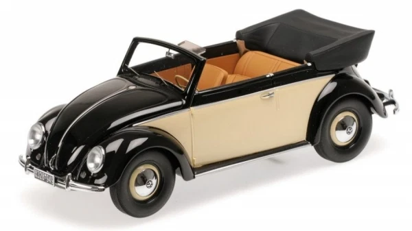 VW Maggiolino(Beetle)1200 Cabriolet (Nero / Cream ) 1949 - Immagine 1 di 1