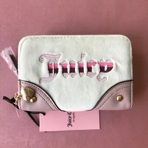 Portafoglio Juicy Couture Retro Vibe doppio medio zip intorno velluto prezzo consigliato: $ 39 nuovo con etichette - Foto 1 di 6