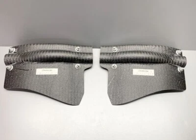Genuine Nissan R35 GT-R GTR Nismo Dry Carbon Rear Brakes Air Guides Pair Gray - Image 1 of 4