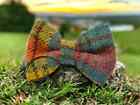 Handmade Harris Tweed Colour Tartan Dog Bow Ties For Dogs and Puppies Bow Tie