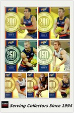 AFL Trading Card MILESTONES SUBSET MASTER TEAM SET-ADELAIDE-2015 AFL Champions