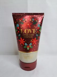 Bath and Body Works LOVE COTTON CANDY CHAMPAGNE Exfoliating Glow Body Scrub 8 oz - Picture 1 of 3