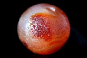 Antike Pema Raka Karneol Perle 2000+ Jahre 13x18 mm 2,7 g seltenes tibetisches Artefakt - Bild 1 von 5