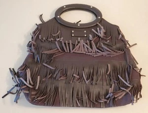 Vintage KATE SPADE braune Handtasche aus Leder & Canvas. Große EUC. Hellbrauner Innenraum - Bild 1 von 17