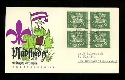 Postal History Germany FDC #823 Boy Scouts St. George's Day 1961 - Image 1 of 2
