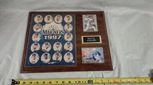 1997 Seattle Mariners Baseball Roster Plaque Ken Griffey, Jr. Alex Rodriguez - Picture 1 of 4