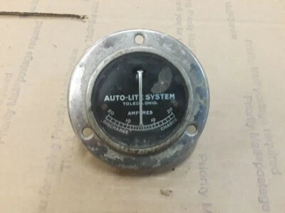 Antiguo sistema Auto-Lite amperios calibre ford cadillac oldsmobile era latón t amp Foto 1 de 2