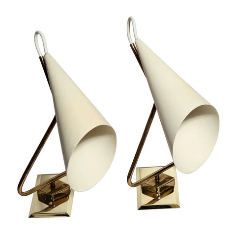 Pair of Giuseppe Ostuni Sconces by O-Luce, Italy, 1954 Cover