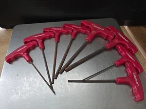 Vintage Hexcraft T-Handle 8-Piece Hex Key Set Standard - Picture 1 of 1
