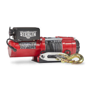 Stealth Electric Winch 12v 3500lb / 1588kg with Synthetic Rope & Wireless Remote