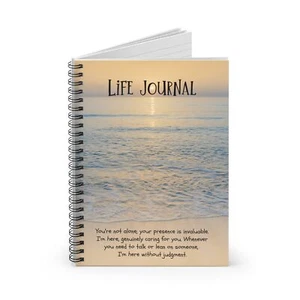 Life ""You're Not Alone"" Notebook a spirale diario - Linea regolata - Foto 1 di 6