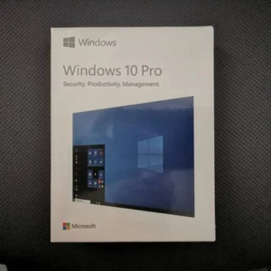 Windows 10 Pro 32/ 64-Bit USB Flash Drive English Retail Box New Sealed - Picture 1 of 3
