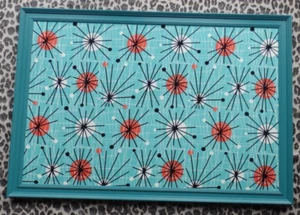 Retro Atomic Design Magnetic Memo Message Board - Picture 1 of 4
