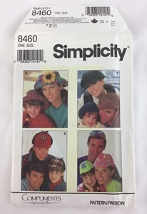 Sombreros Simplicity Pattern 8460 de Randy Allen talla DD 190515ATS/PB - Imagen 1 de 3