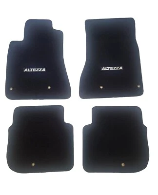 Alfombrillas negras con emblema ALT Fit 1998-2005 Lexus GS300 GS400 GS430 Foto 1 de 4