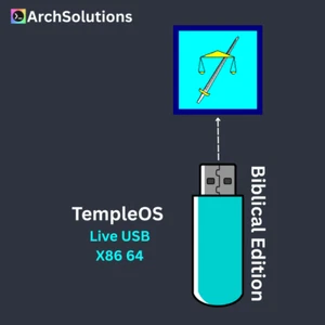 TempleOS 32 GB Bootable USB Installer – Terry A. Davis HolyC Bible-Themed OS - Picture 1 of 11