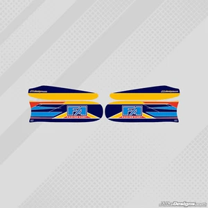 2016 FA ALONSO STYLE M8 SIDE POD STICKER KIT - KARTING - JakeDesigns - Picture 1 of 1