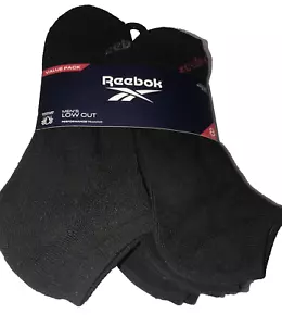 Reebok schwarz niedrig geschnitten Performance Socken Größe 6-12,5 neu mit Etikett - Bild 1 von 3